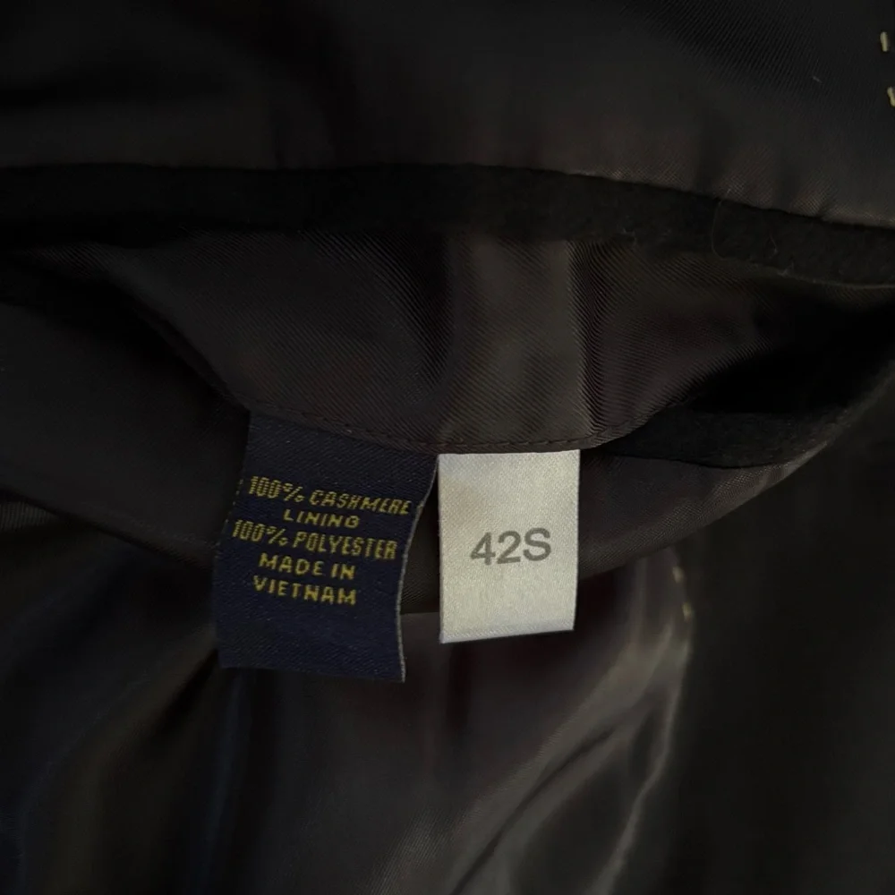 Club Room Cashmere Blazer Macys Men’s 42 Short Solid Black‎ Sport Cost 2 Button